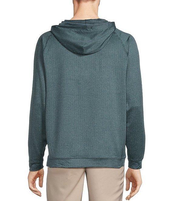Roundtree & Yorke Performance Long Sleeve Herringbone Jacquard Hoodie Product Image