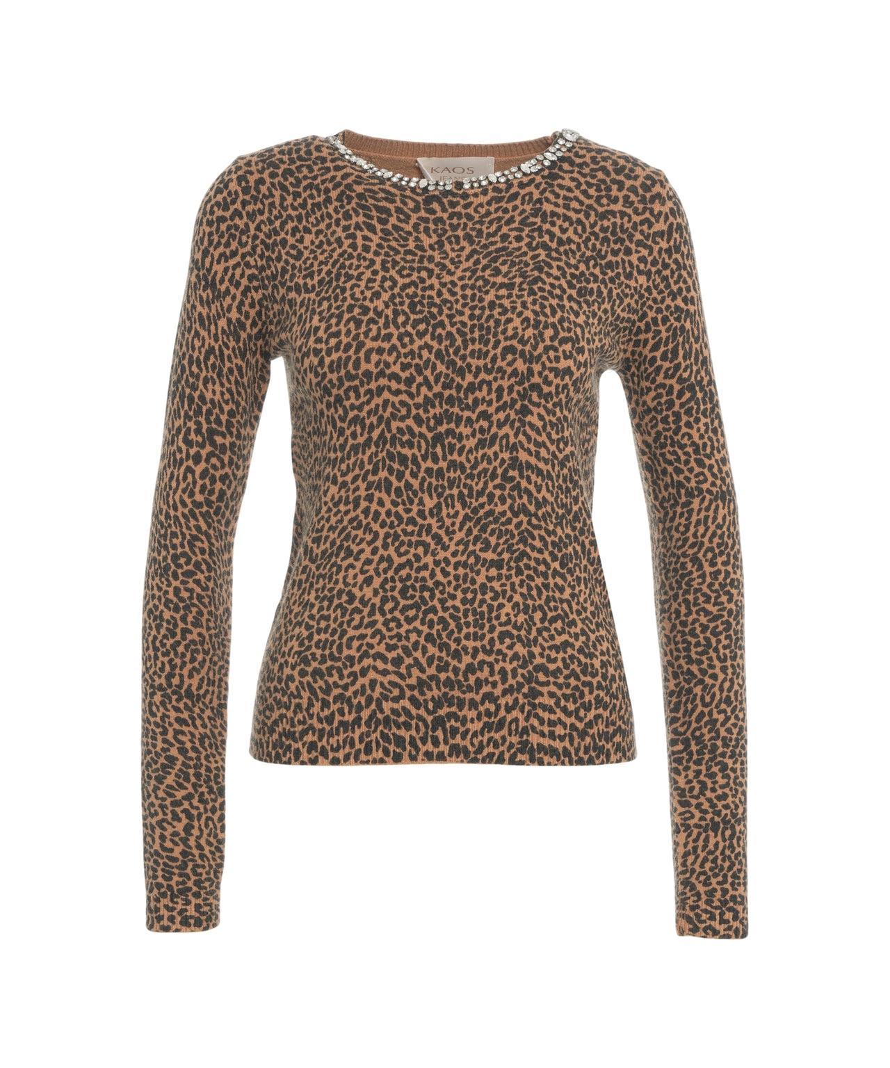 Sweater with animal print Product Image