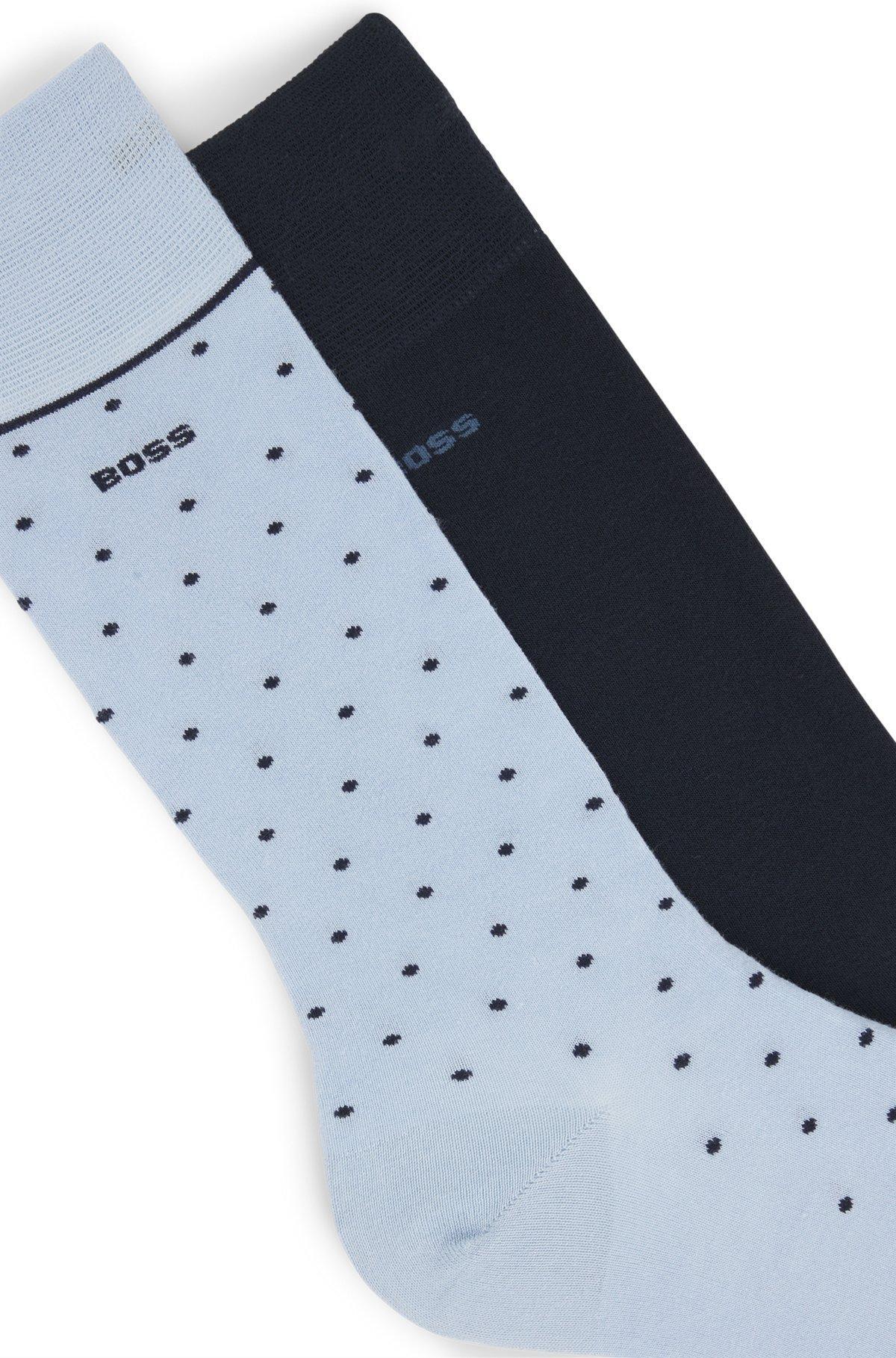 Two-pack of regular-length socks with logo details Product Image