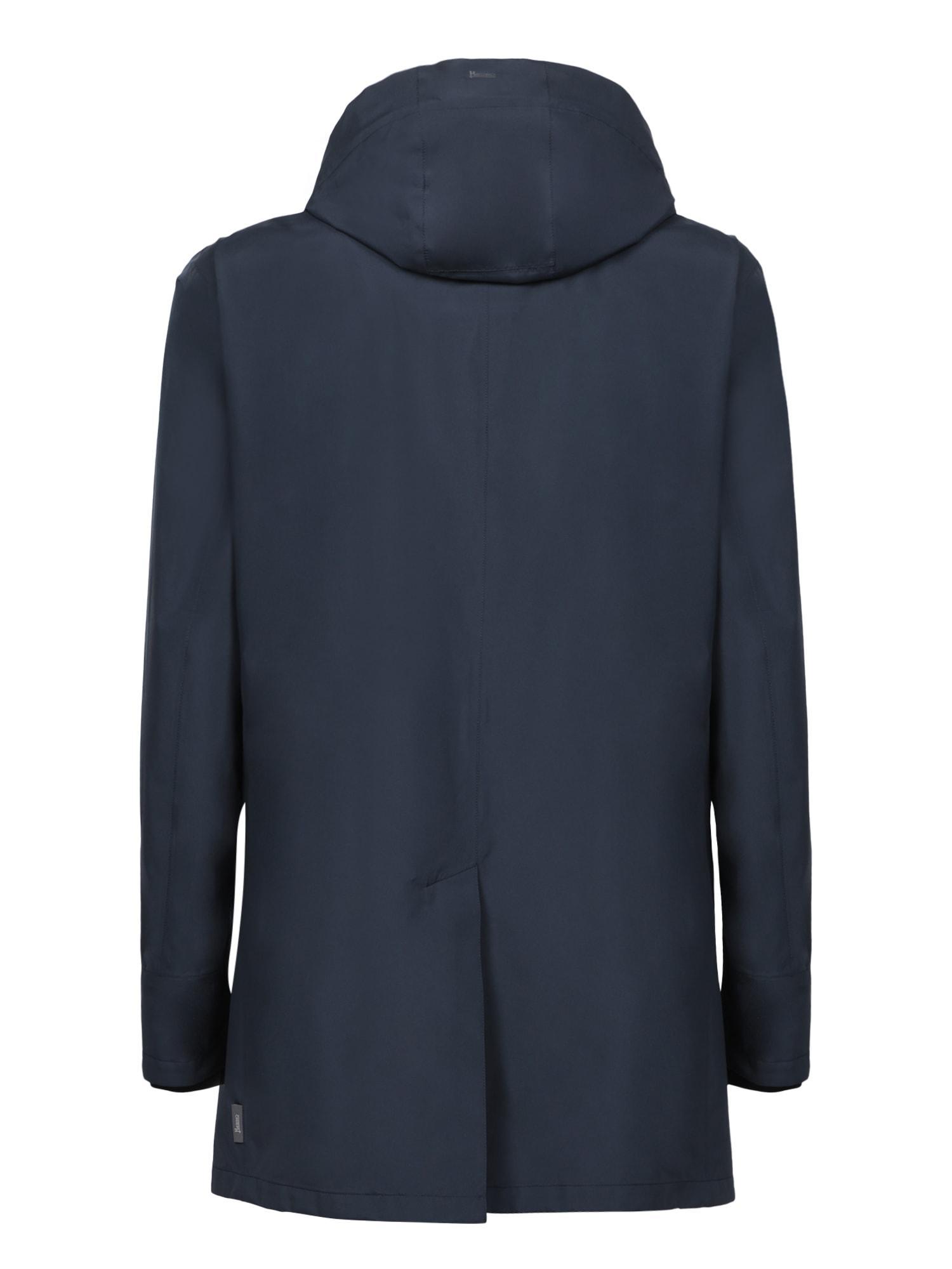 HERNO Dark Blue Trench Coat Product Image