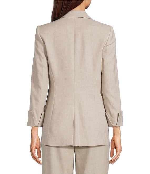 Calvin Klein Open Front Notch Collar Rolled Sleeve Jacket Product Image