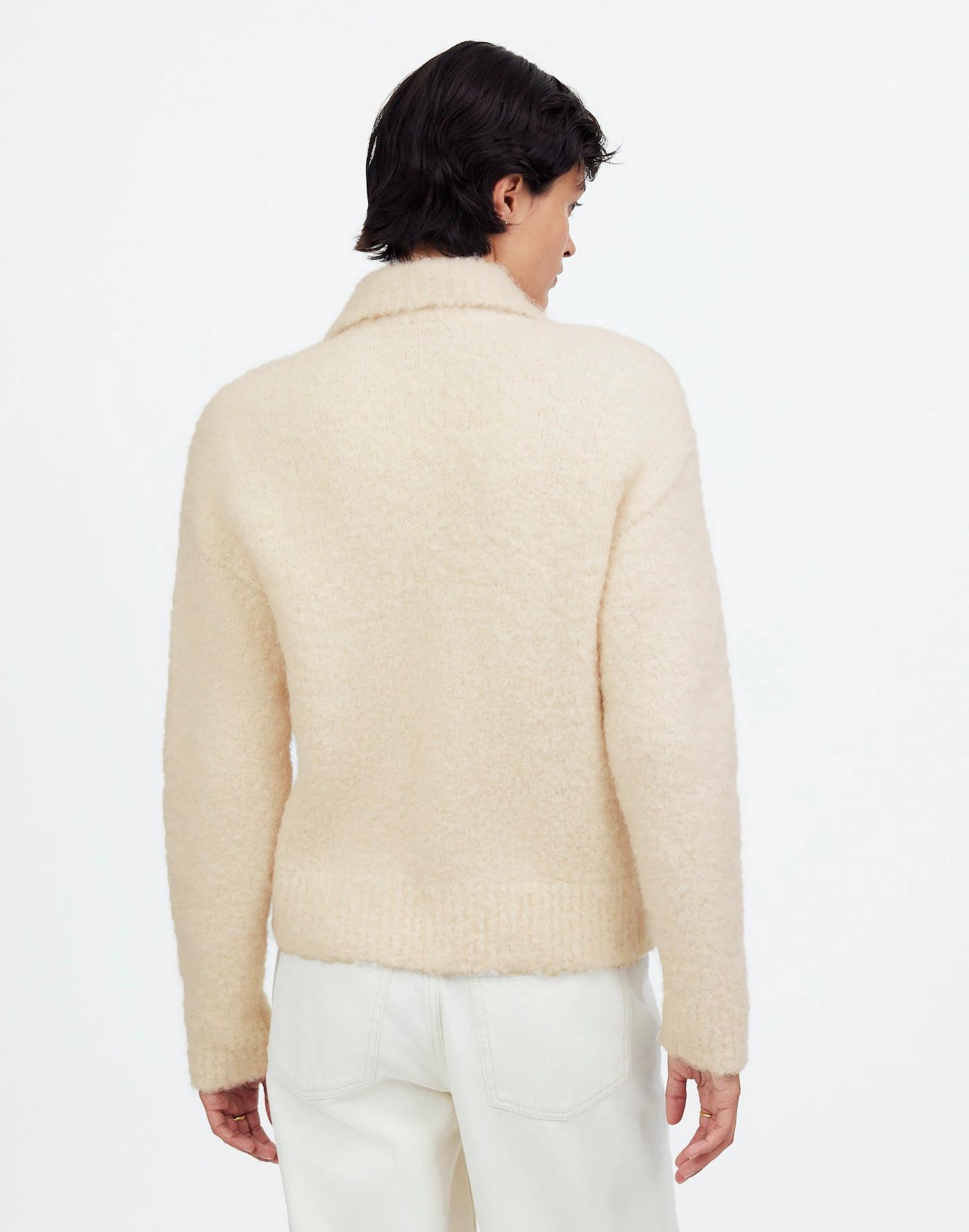 Bouclé-Knit Sweater Jacket Product Image