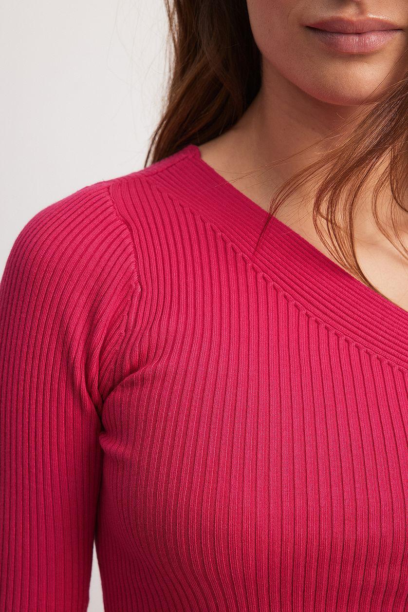 Knitted One Shoulder Top Product Image