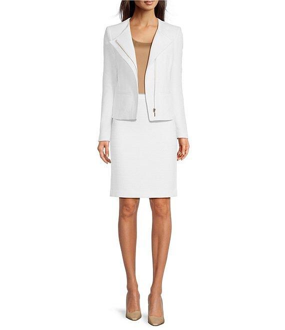 DKNY by Donna Karan Extended Open Collar Motto Jacket Product Image