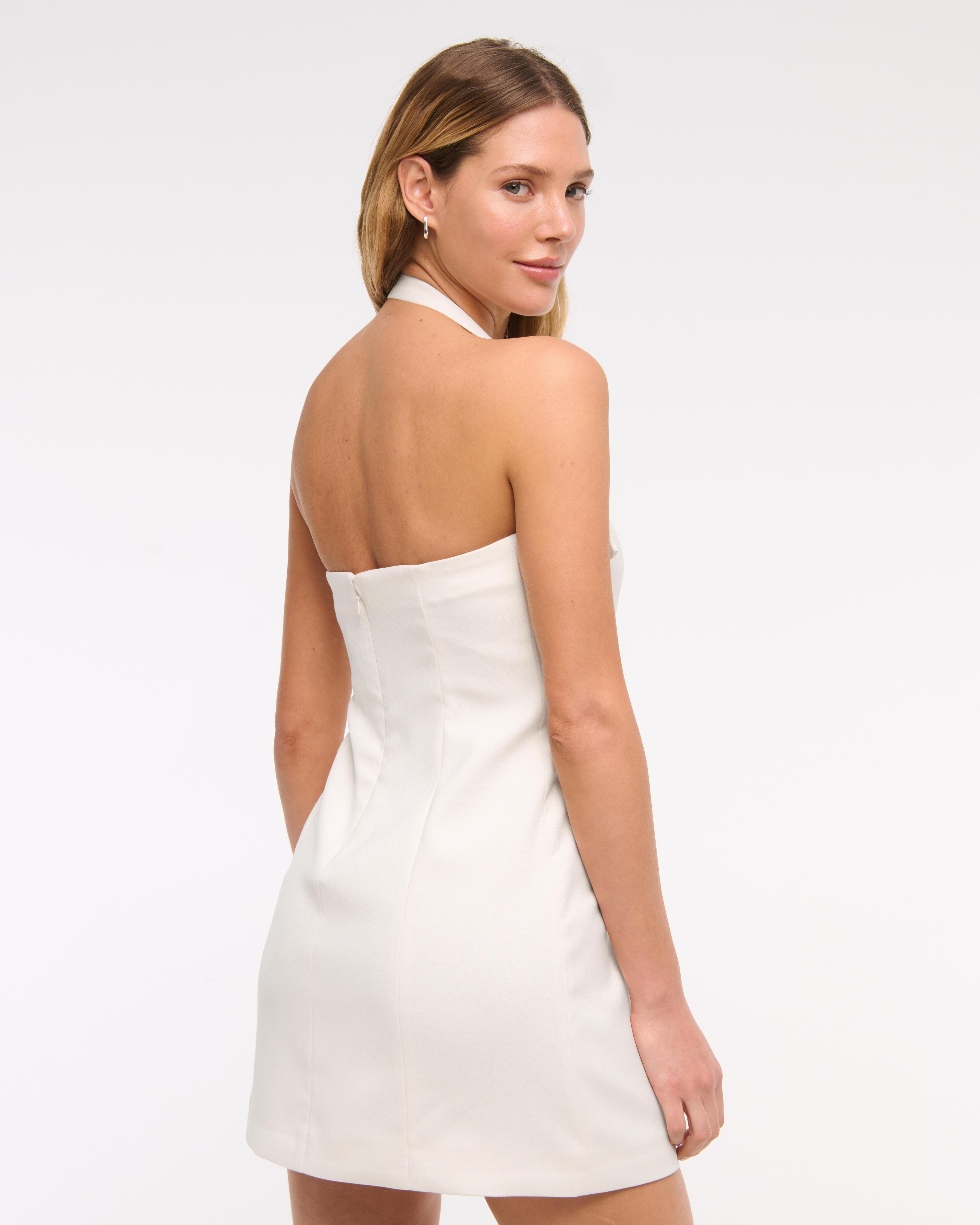 Halter Tailored Mini Dress Product Image