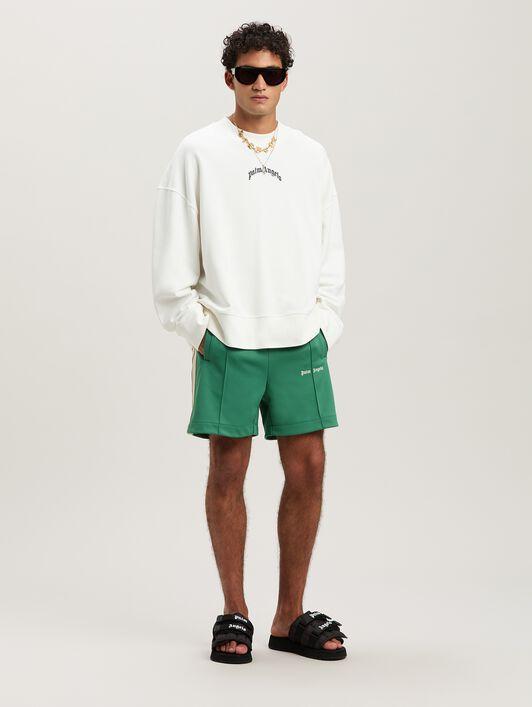 CLASSIC LOGO TRACK SHORTS FOREST GREEN - Product Image