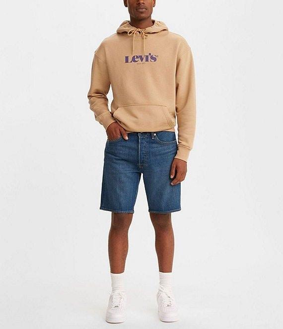 Levi's® 501 Original Fit 9#double; Inseam Stretch Jean Shorts Product Image