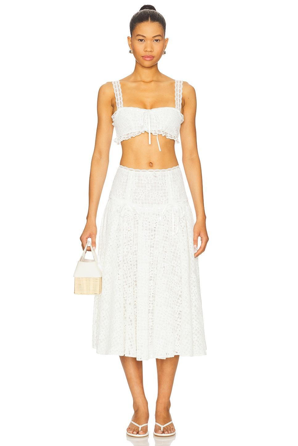 Daisy Lace Crop Top For Love & Lemons Product Image