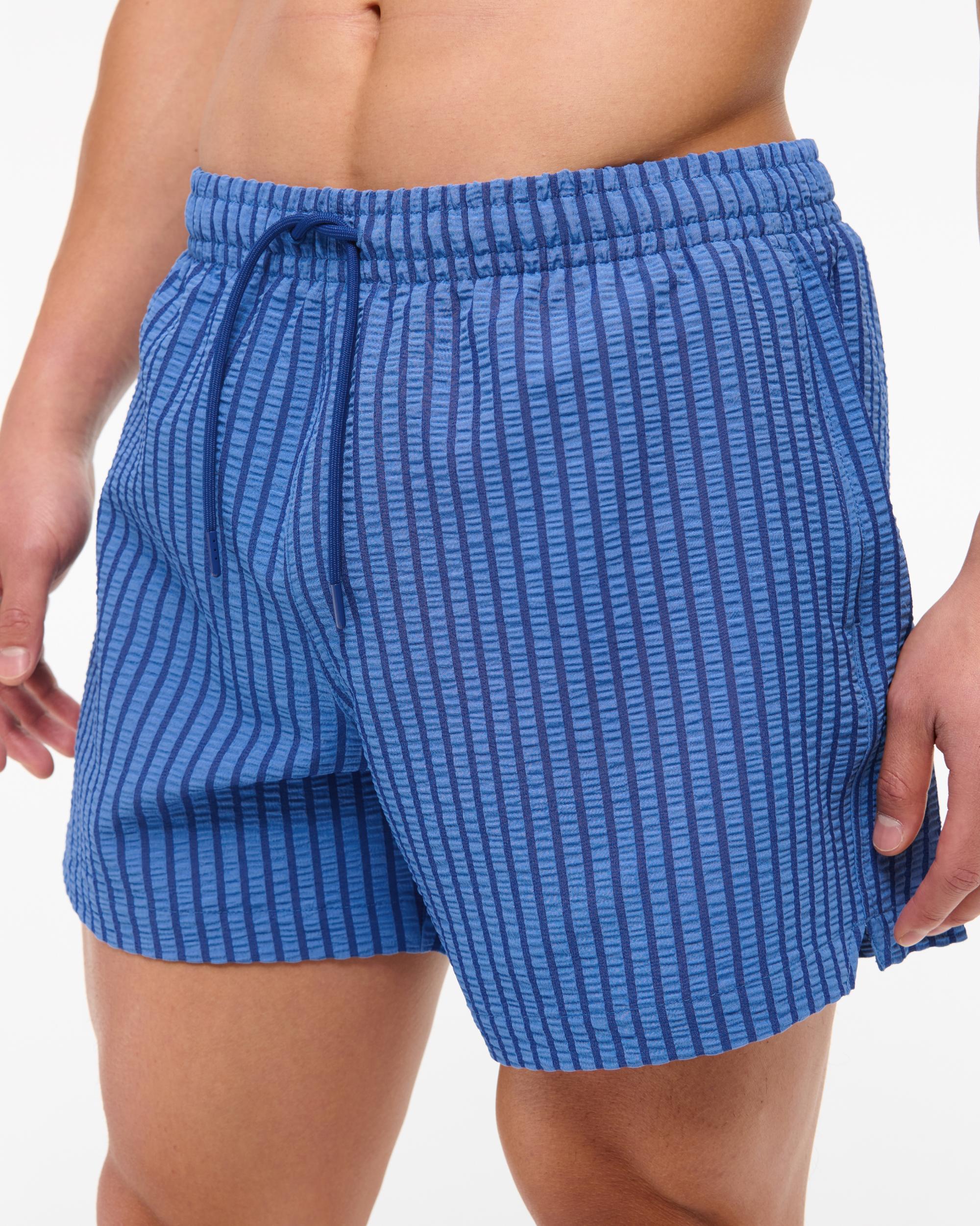 Pull-On Micro-Seersucker Swim Trunk Product Image
