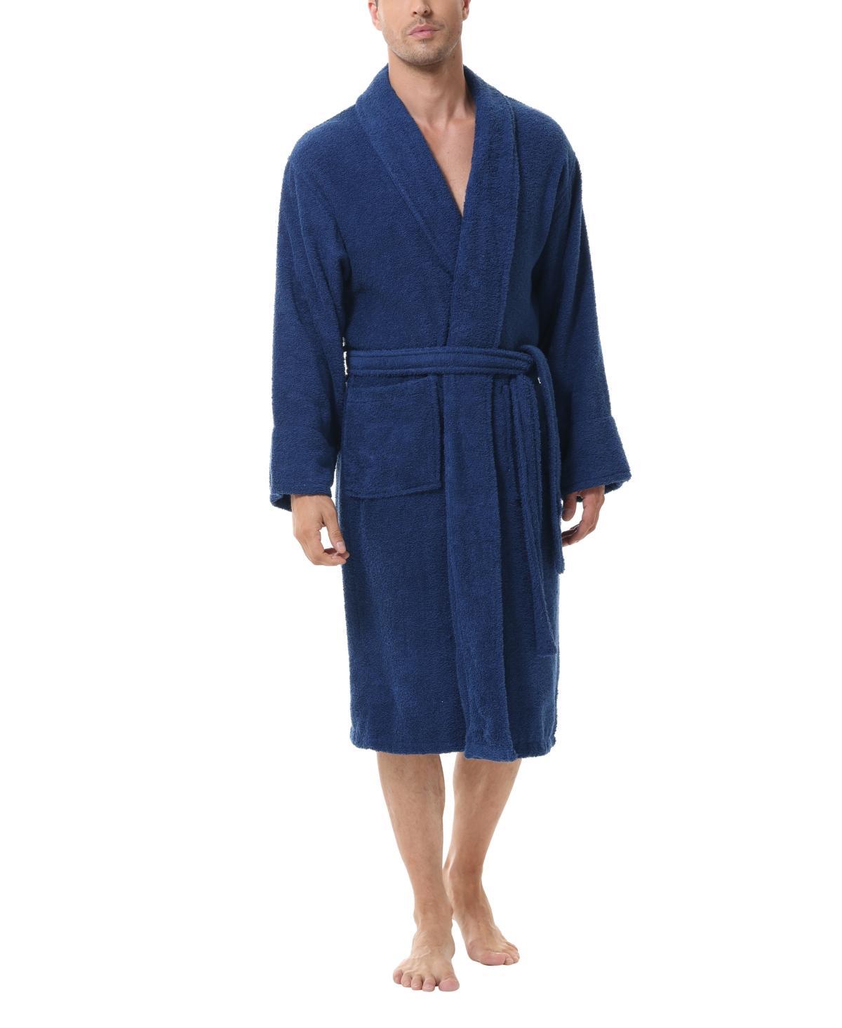 Men's INK+IVY Cotton Terry Robe, Size: XS/Small, Med Blue Product Image