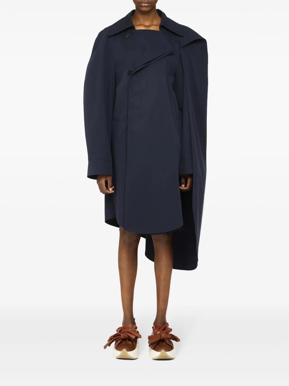 asymmetric cape coat Product Image