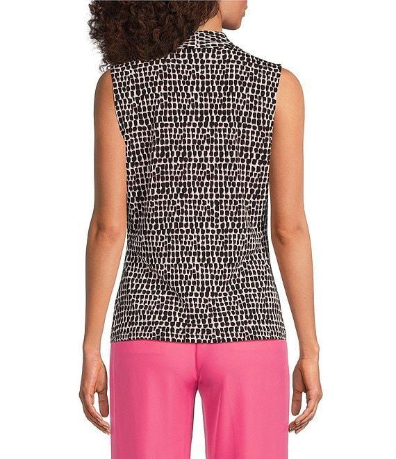Calvin Klein Printed V-Neck Sleeveless Tank Product Image
