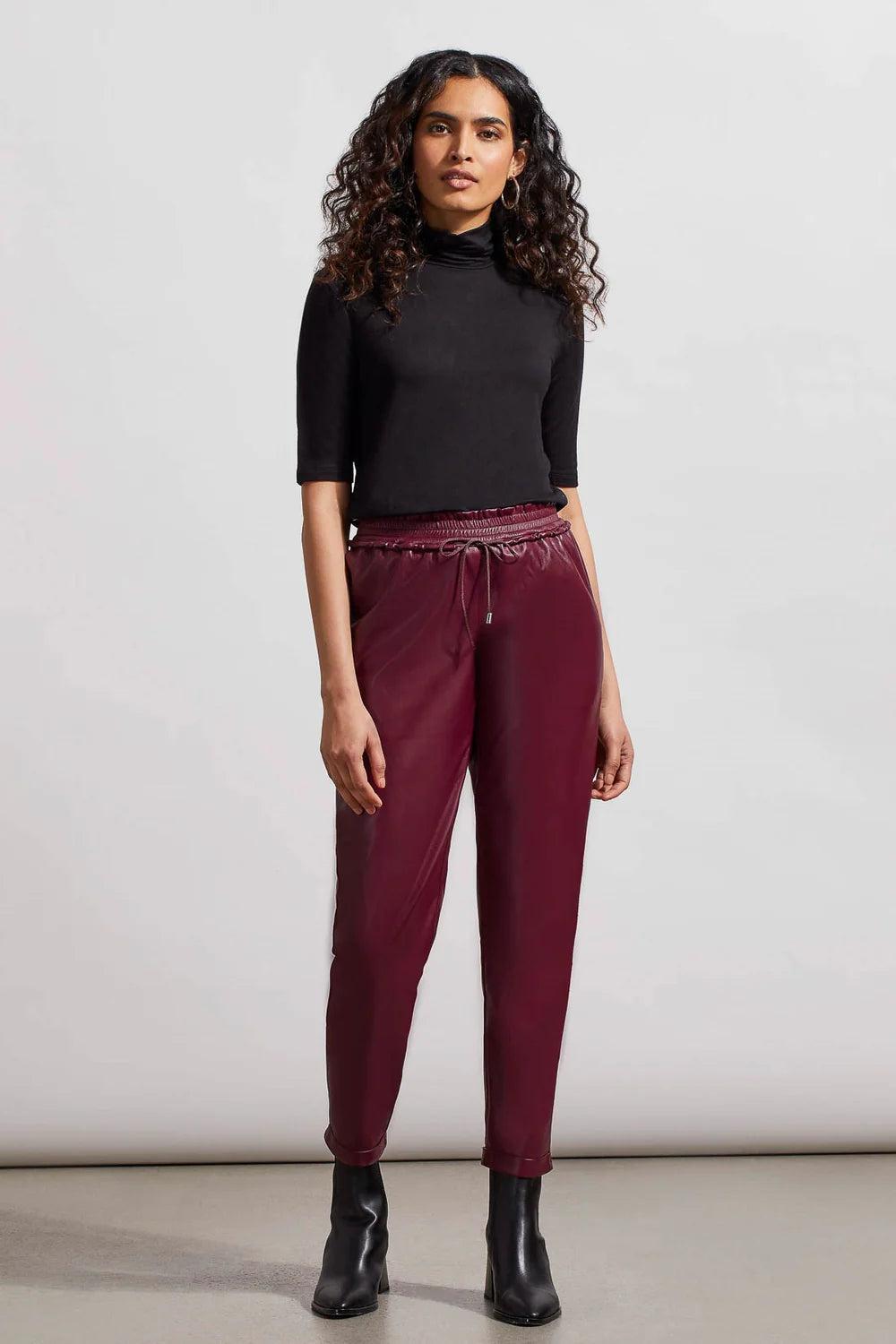 French Terry Elbow Sleeve Top-Black Product Image