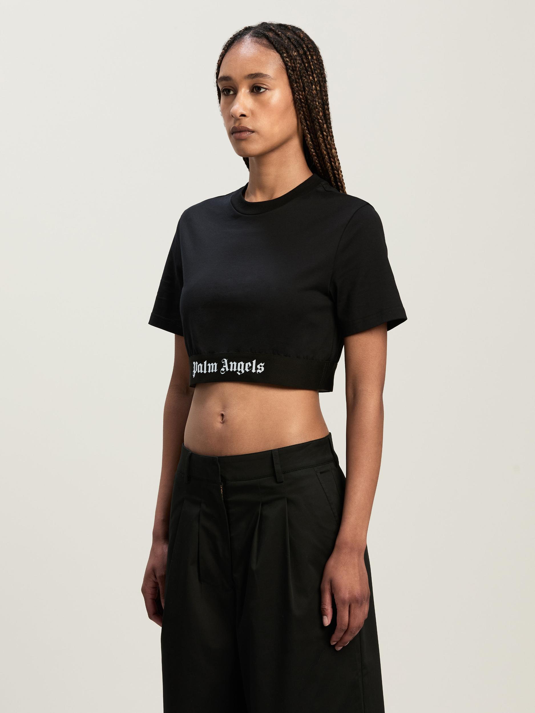 Classic Logo Tape Crop Tee Product Image