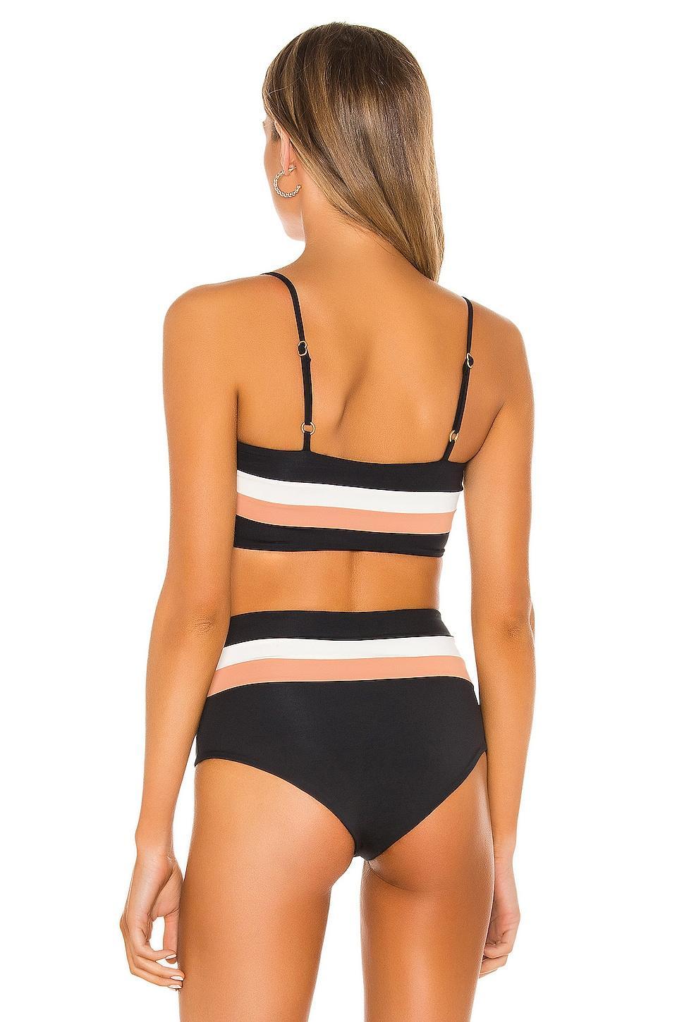 Rebel Stripe Bikini Top Product Image