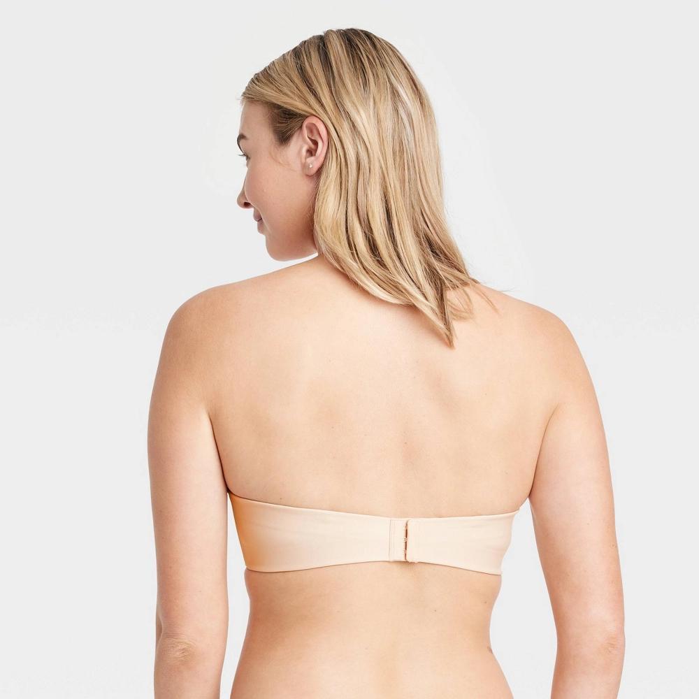 Womens Lightly Lined Strapless Bra - Auden Beige 36B Product Image