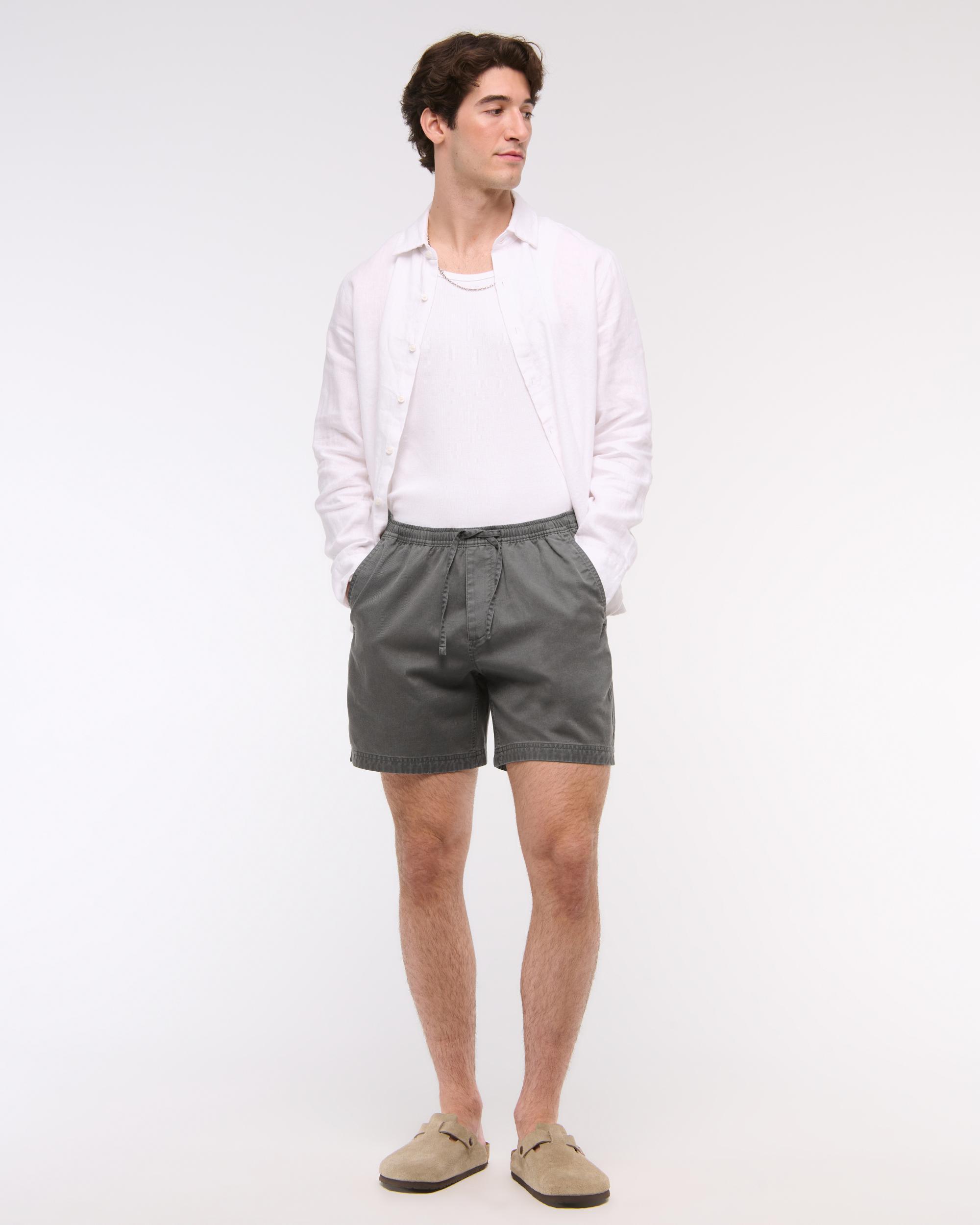 Cotton-Blend Pull-On Short Product Image