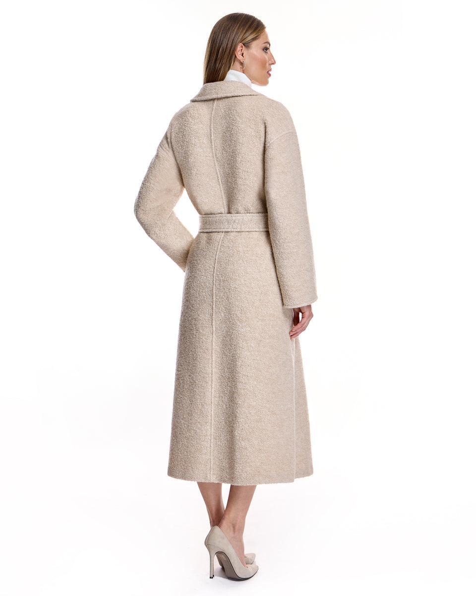 Wool blend Belted Coat Product Image