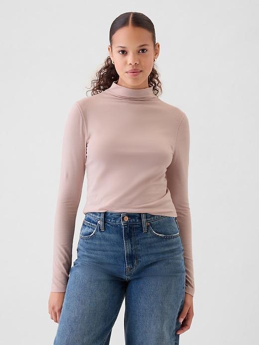 Featherweight Cropped Turtleneck Product Image