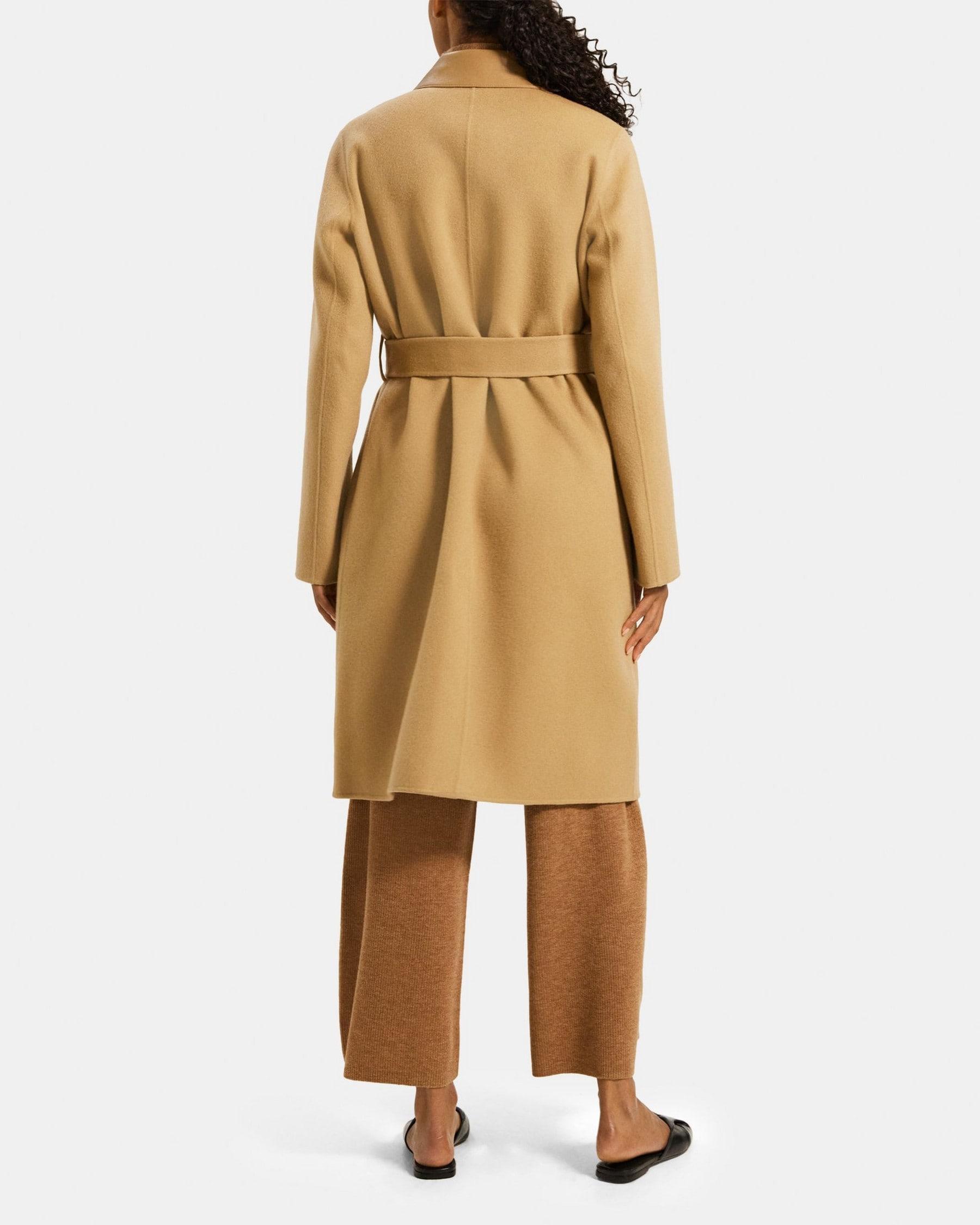 Relaxed Trench Coat in Double-Face Wool-Cashmere Product Image