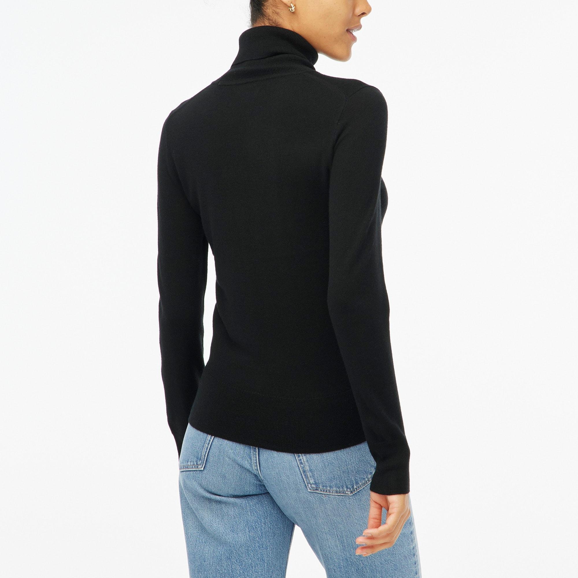 Machine-washable merino wool-blend turtleneck Product Image