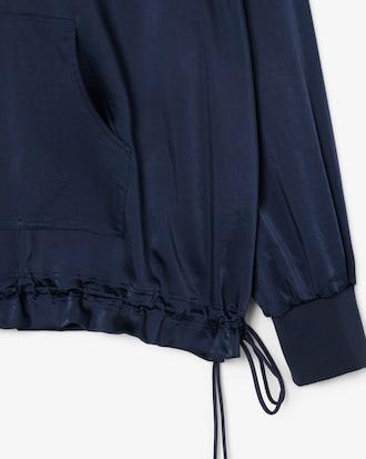 High Zipped Neck Oversized Popover Jacket Product Image