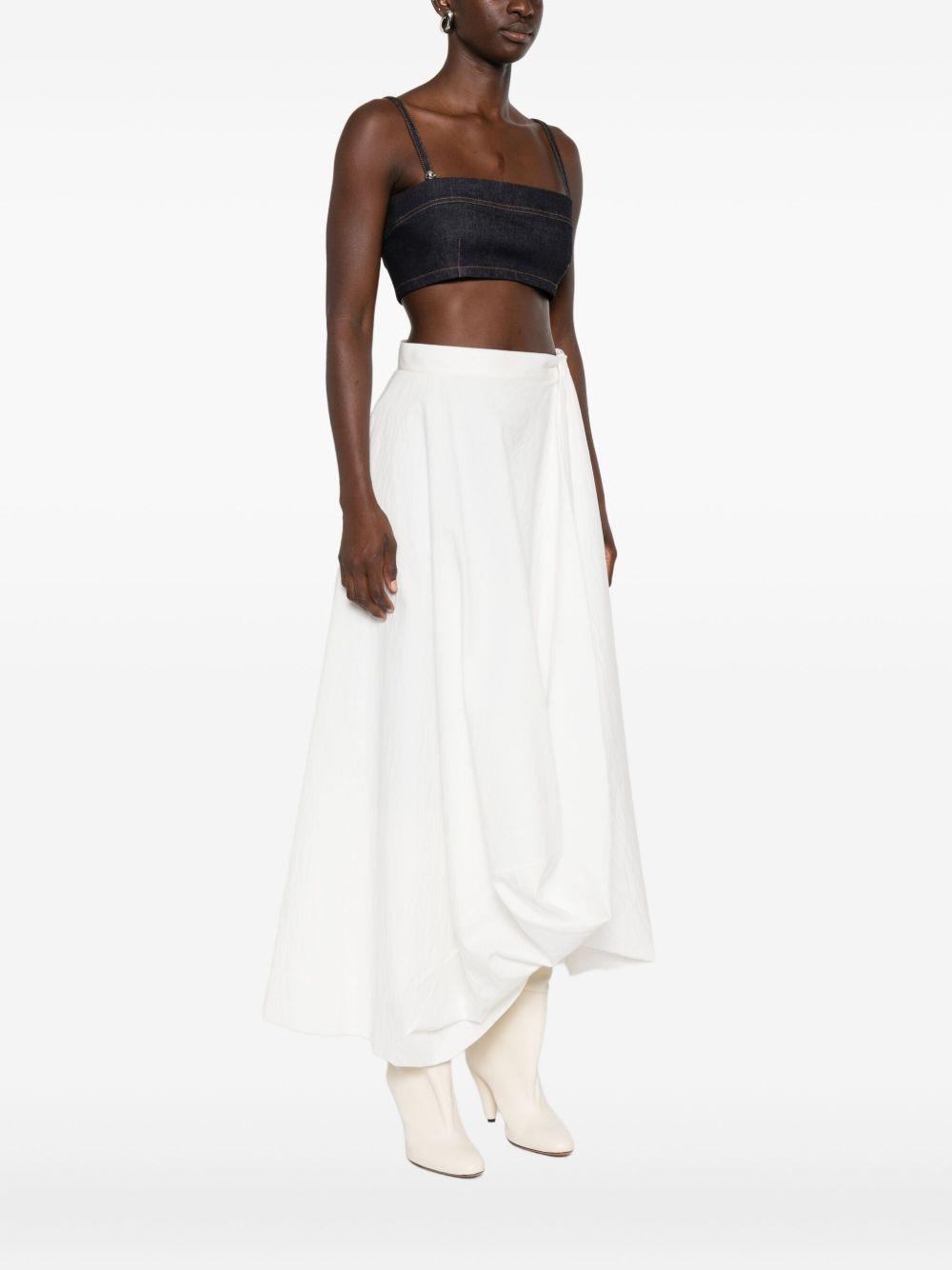 denim cropped top Product Image