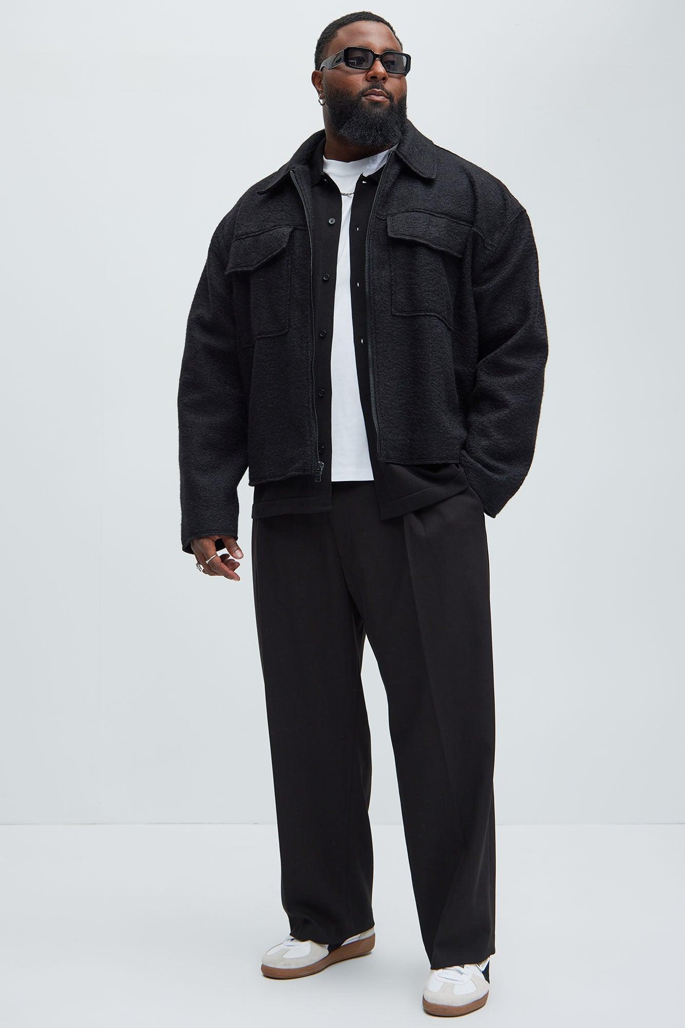 Tip- Top Wool Like Jacket - Black Product Image