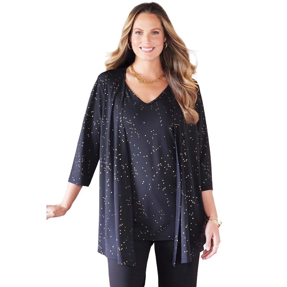 Woman Within Women's Plus Size 7-Day Layered 2-In-1 Tunic Product Image