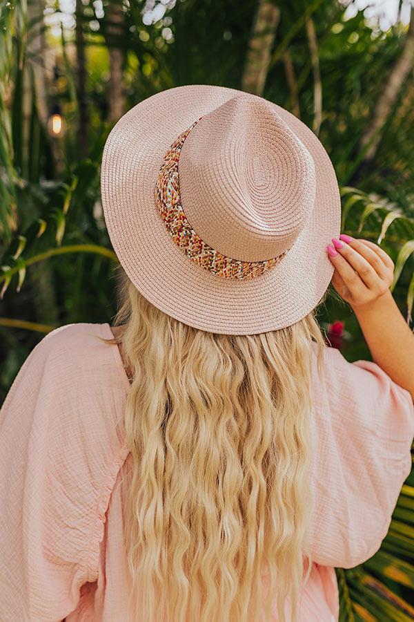 Retreat Yourself Raffia Hat In Light Blush Product Image