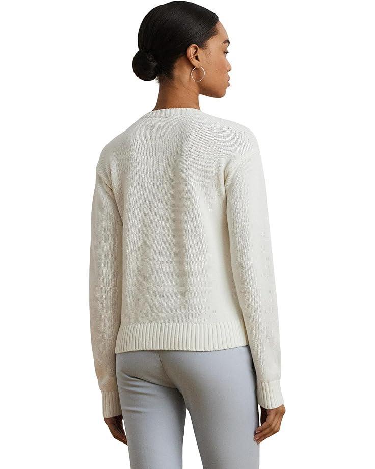 Cable-Knit Cotton-Blend Boatneck Sweater Product Image