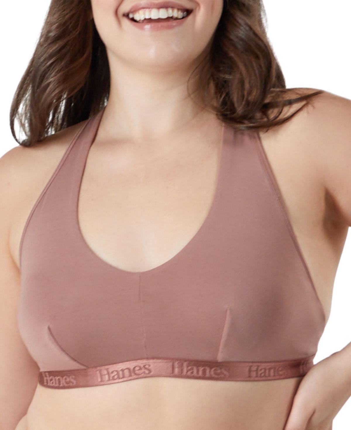 Womens Hanes Ultimate Originals 2-Pack SuperSoft Racerback Bralette DUS201 Product Image