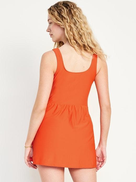 Side-Tie Swim Dress Product Image