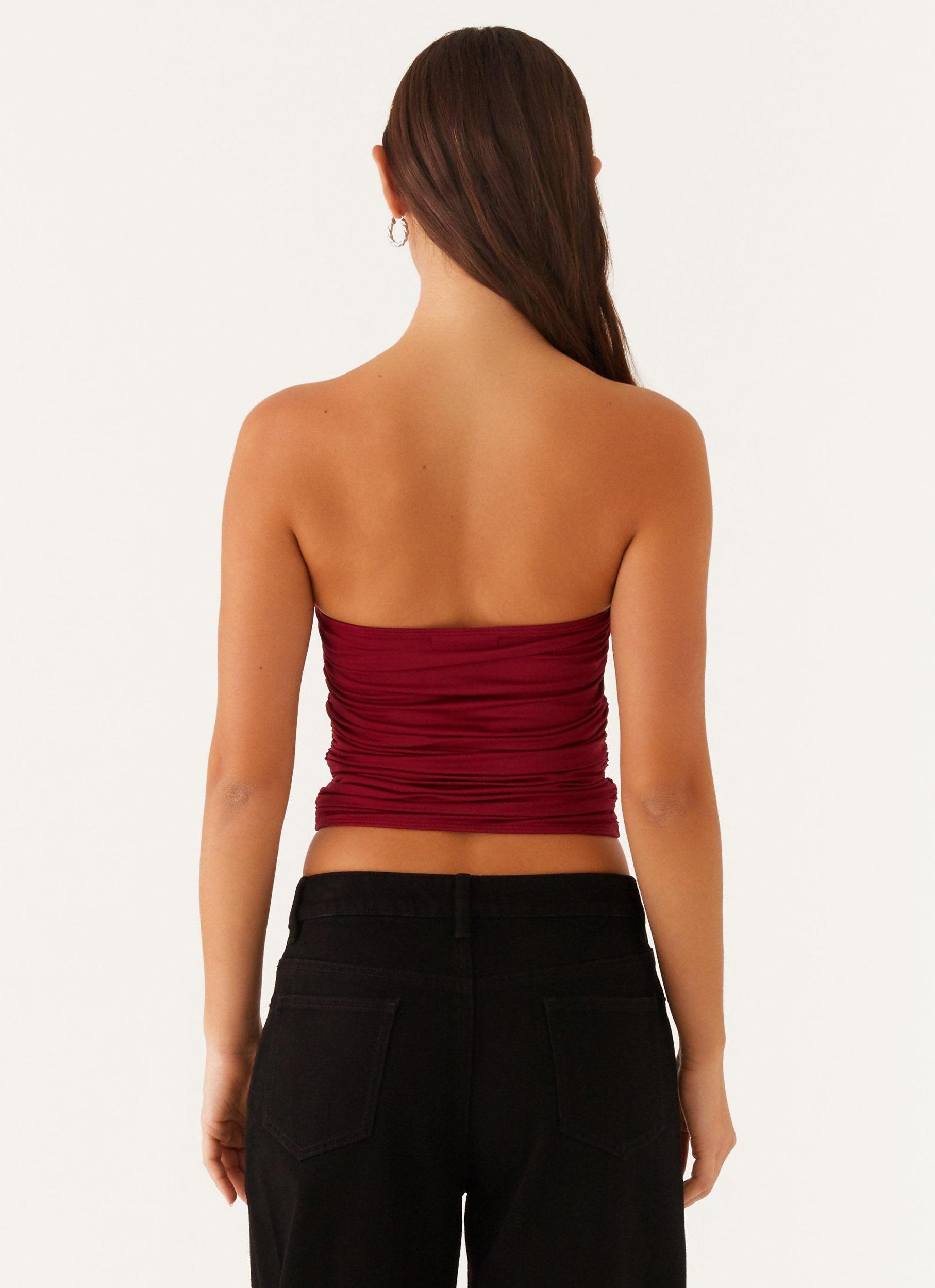 Rudy Tube Top - Maroon Product Image
