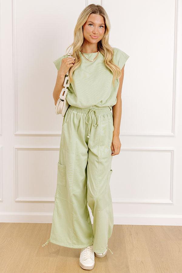 The Chill Edit Top in Sage Product Image