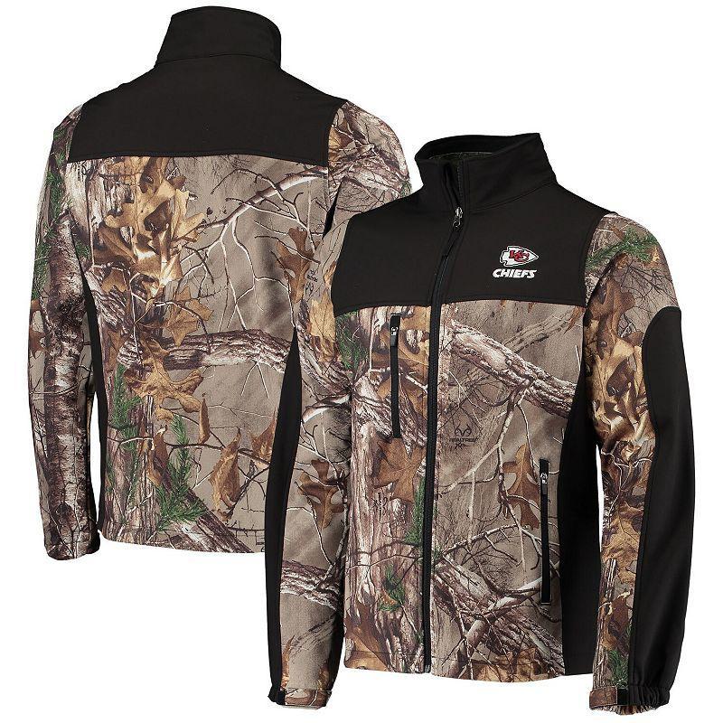 Mens Dunbrooke Realtree Camo/Black Kansas City Chiefs Circle Hunter Softshell Full-Zip Jacket Product Image