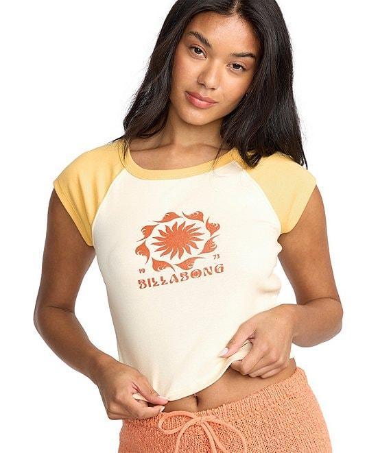 Billabong Beach Club Babe Color Block Raglan Sleeve T-Shirt Product Image