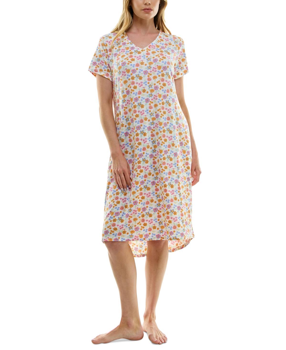 Womens Jaclyn Inc. V-Neck Sleepshirt Product Image