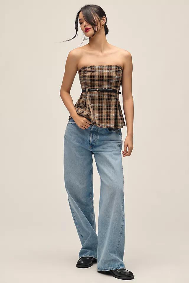 Maeve Button-Front Tube Top Product Image