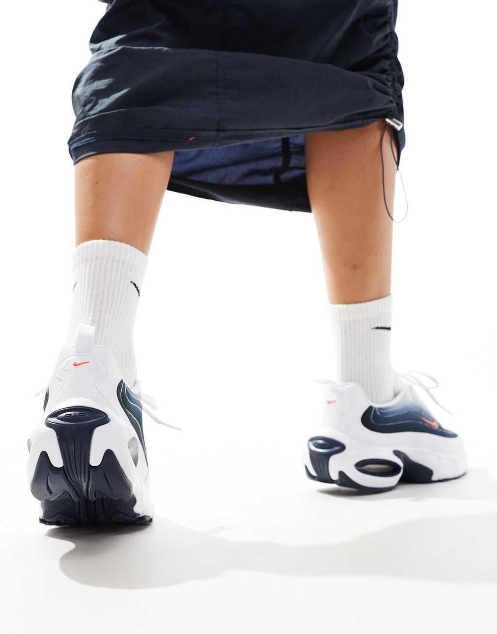 Nike Air Max Portal sneakers in white and navy Product Image