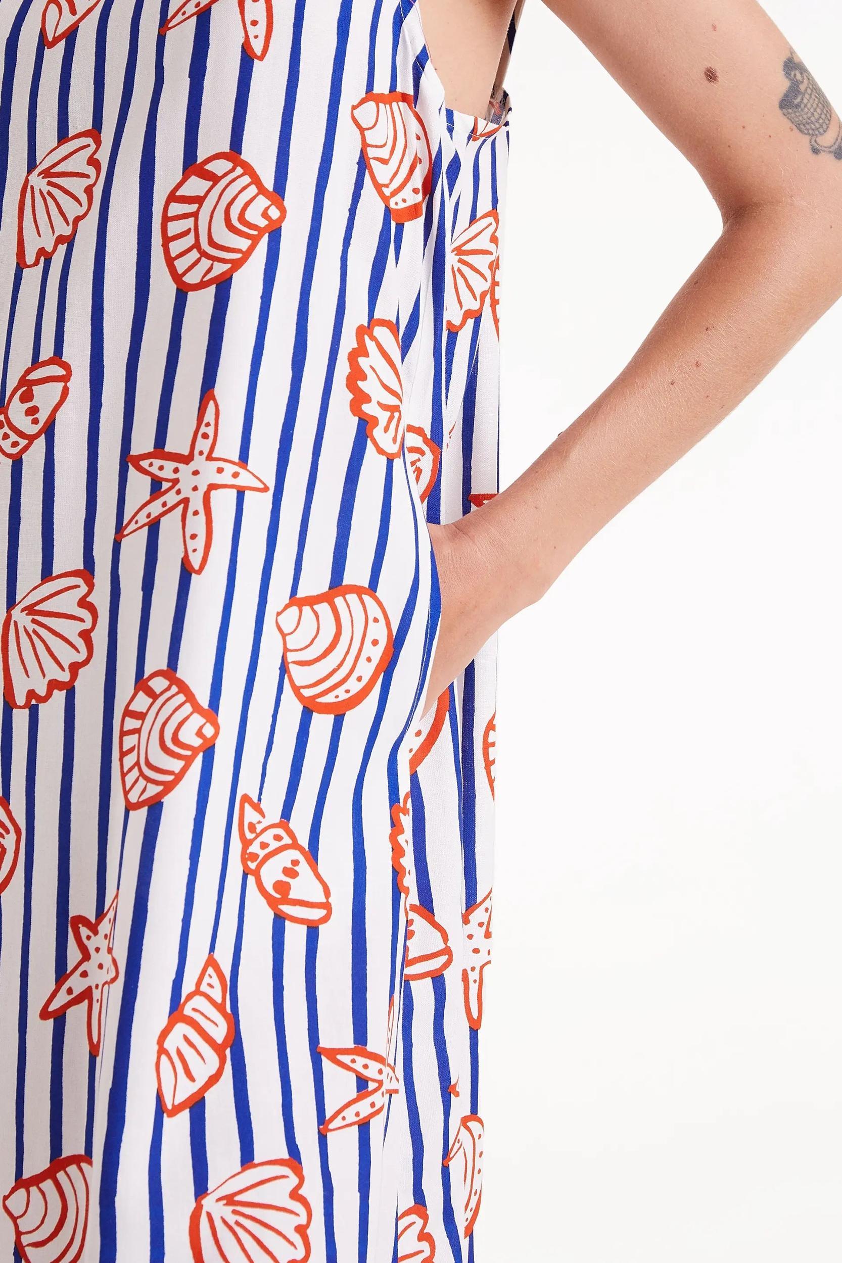 Seashells Print Dress Product Image