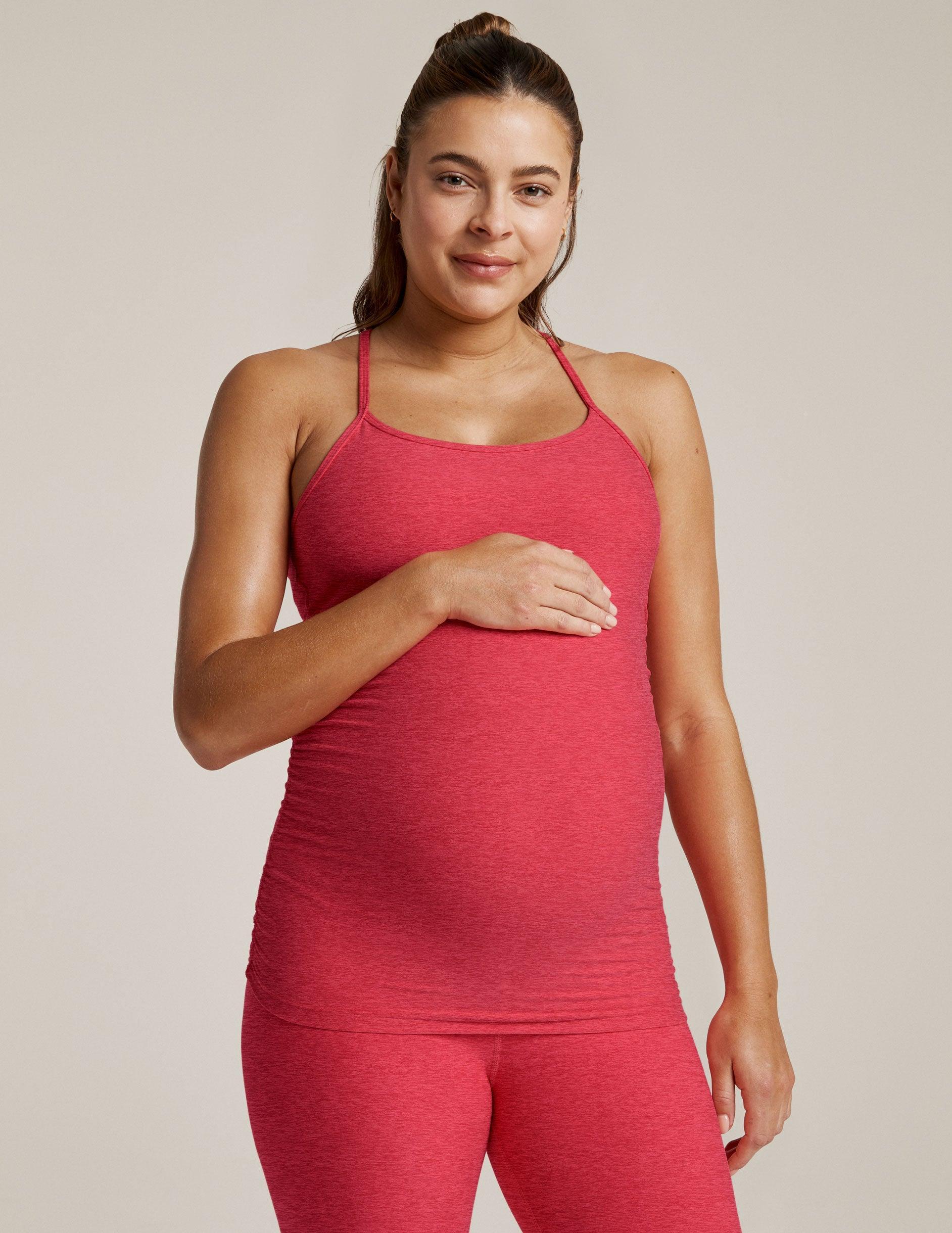 Spacedye Keep Your Cool Maternity Slim Racerback Tank Product Image