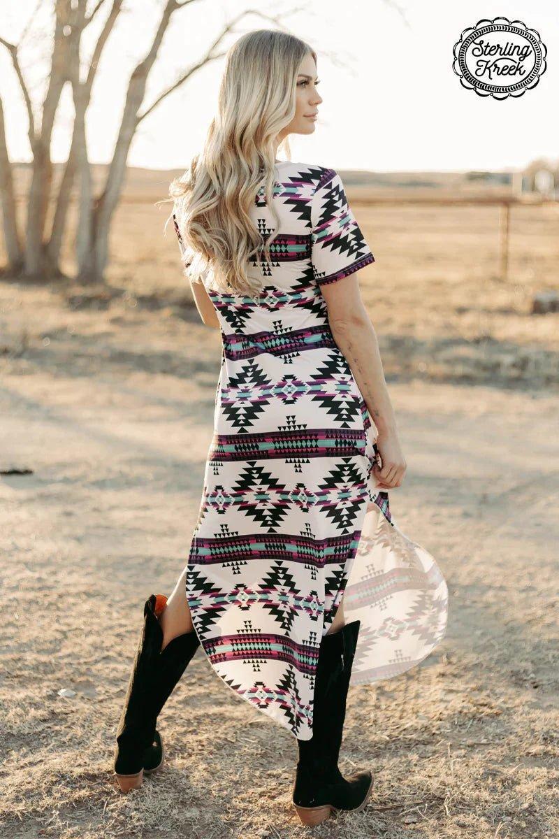 Plus Aztec Outskirts Maxi Dress Product Image