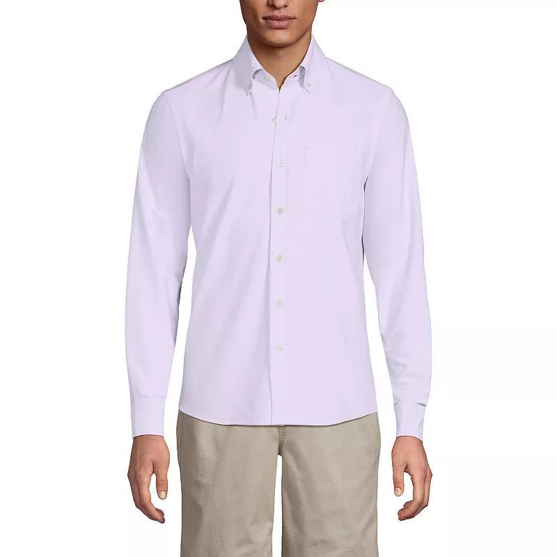 Men's Lands' End Button-Down Sail Rigger Oxford Button-Down Shirt,  Product Image