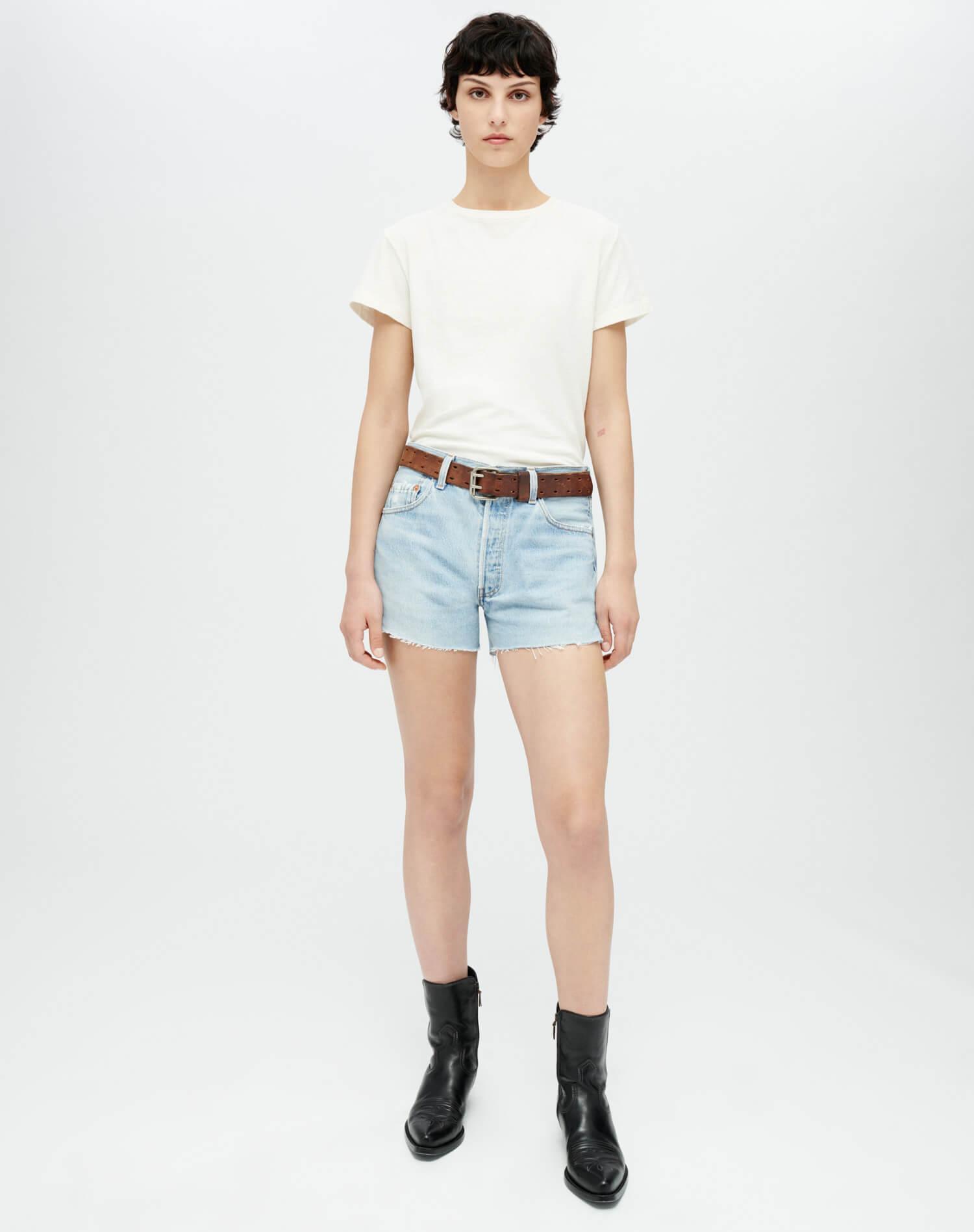 Classic "Montauk" Tee -  Vintage White Female Product Image
