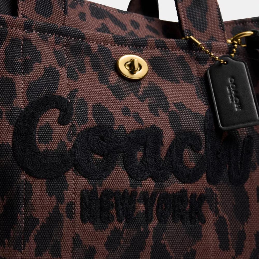 Cargo Tote Bag With Leopard Print Product Image