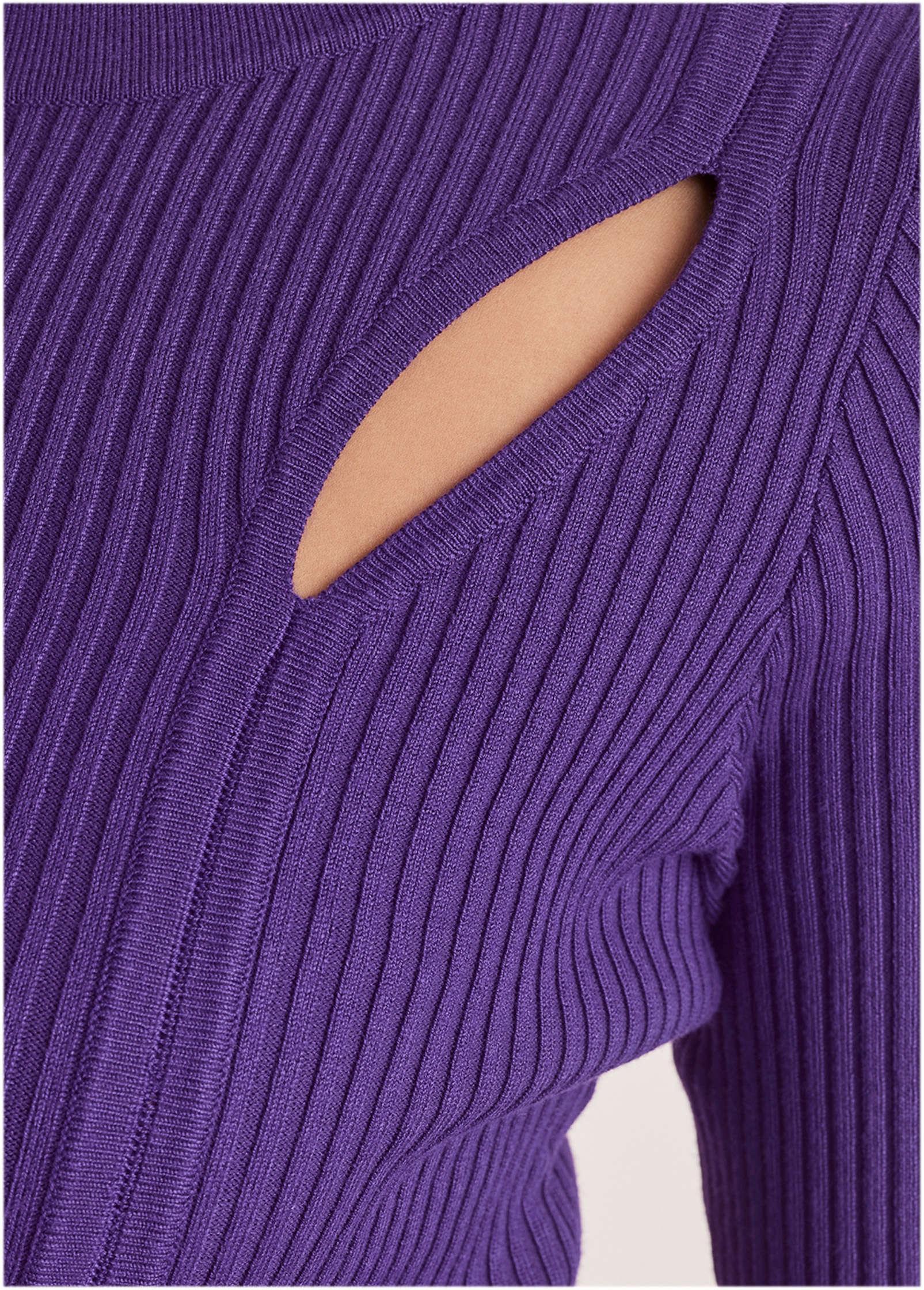 Ribbed Maxi Sweater Dress - Violet Indigo Product Image