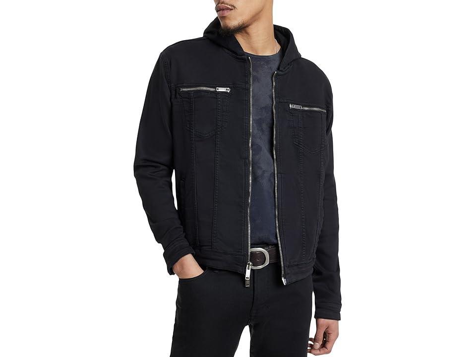 John Varvatos Star Usa Hooded Zip-Front Knit Jacket Product Image