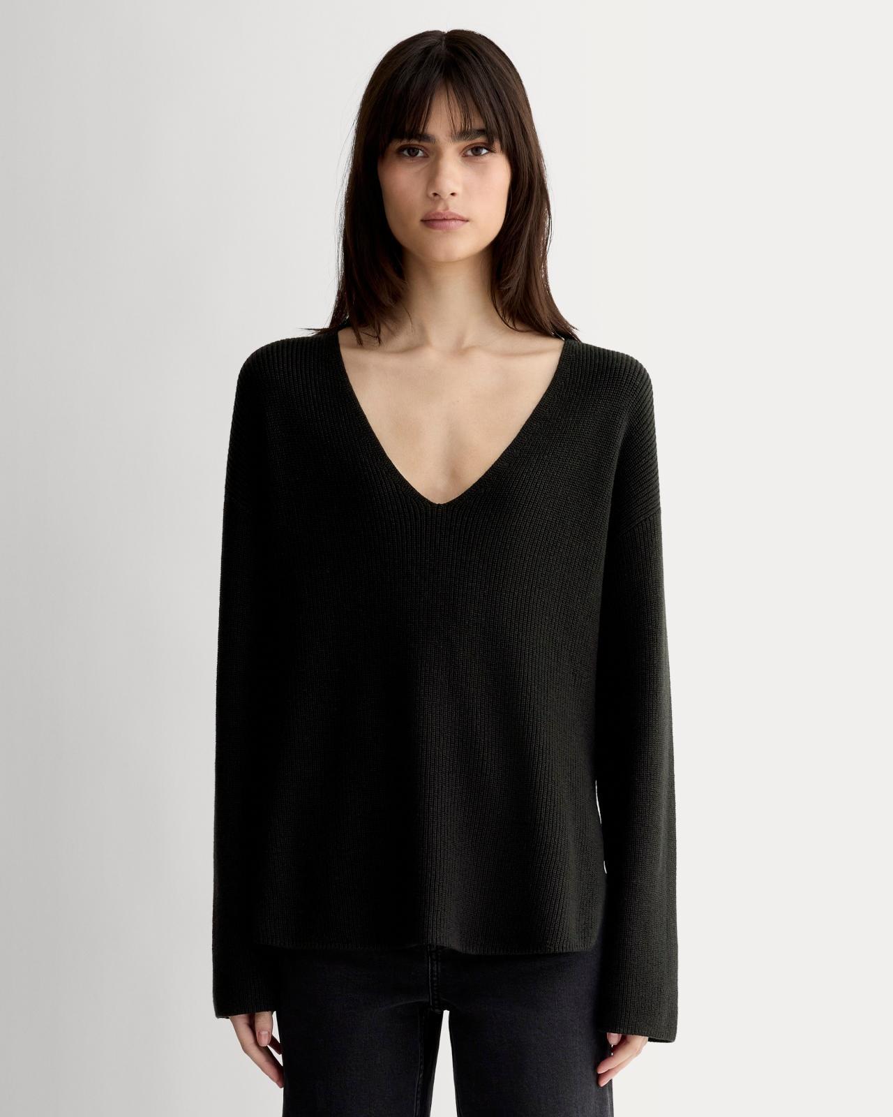 Womens Slouchy V-Neck in Everyday Cotton T-Shirt by Everlane Product Image