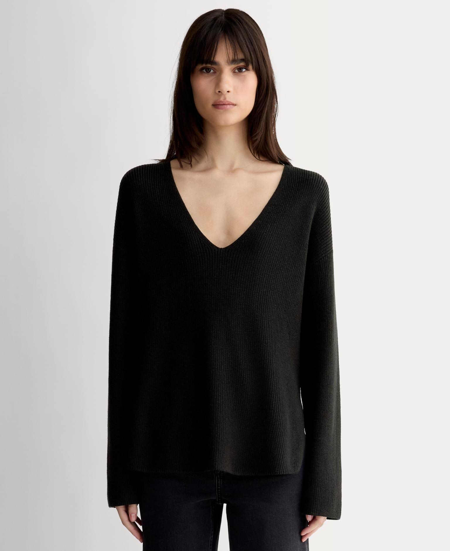 Womens Slouchy V-Neck in Everyday Cotton T-Shirt by Everlane Product Image